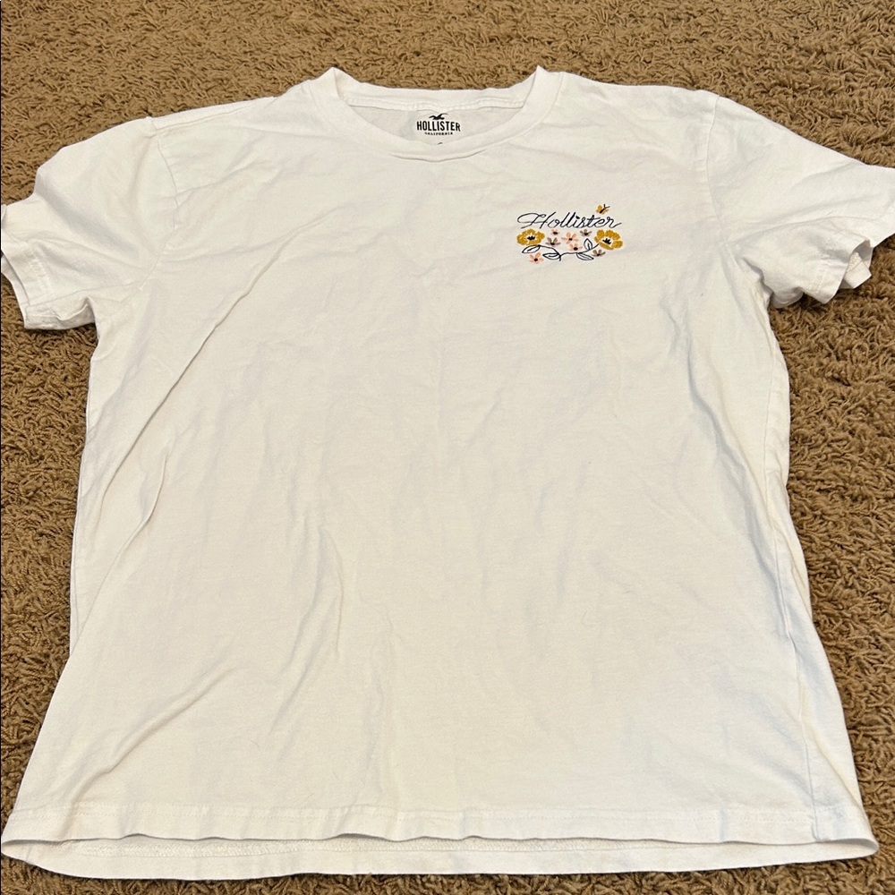 Hollister White Floral Men's Tee